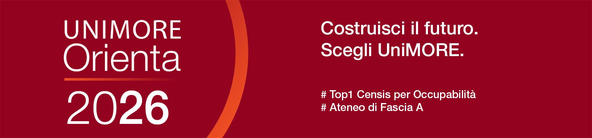 Unimore orienta 2026